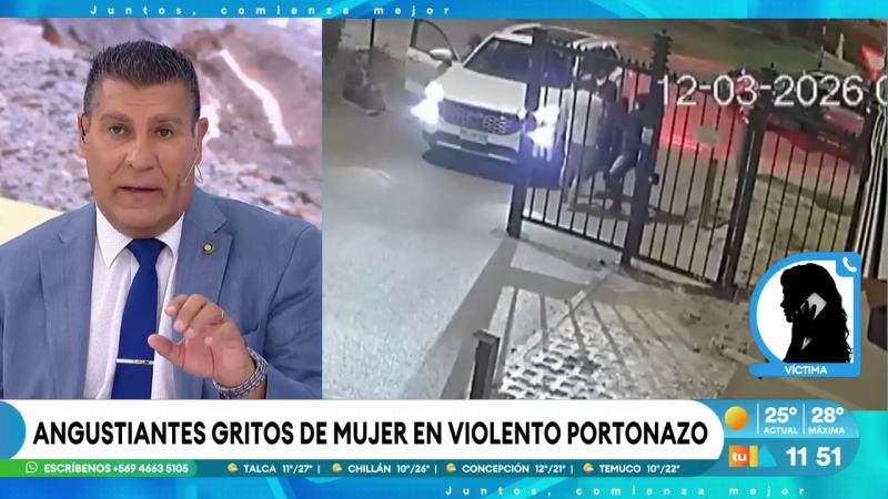 Angustiantes gritos de mujer en violento portonazo | Tu Día