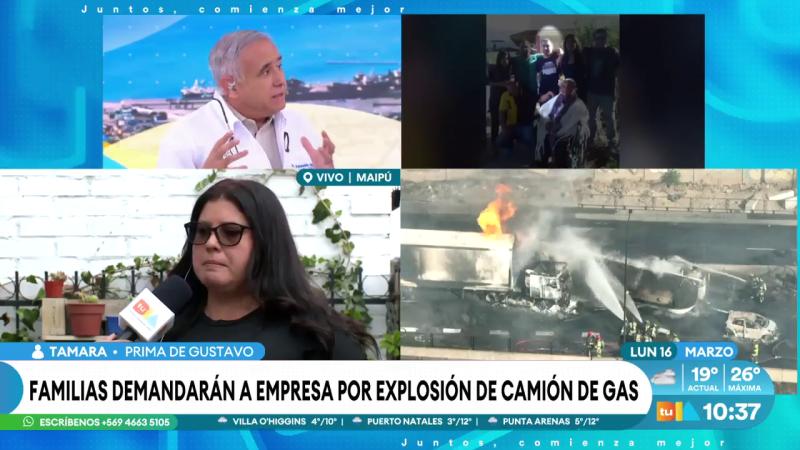 Doctor Ugarte explica nuble blanca tras explosión en Renca