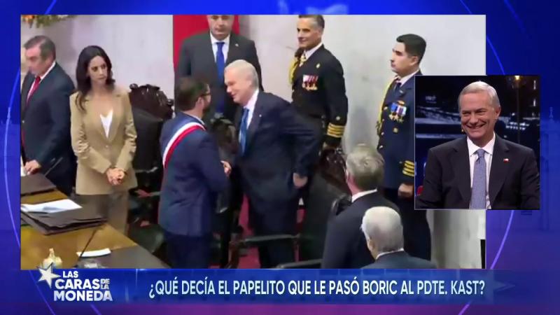 ¿Qué decía el papelito que le pasó Boric a Kast? | Las Caras de La Moneda
