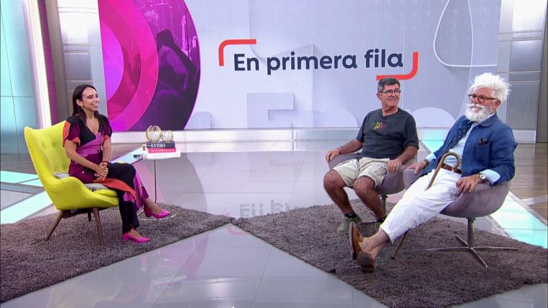 Marcelo Comparini y Federico Sánchez en "En primera fila" de T13 en vivo.