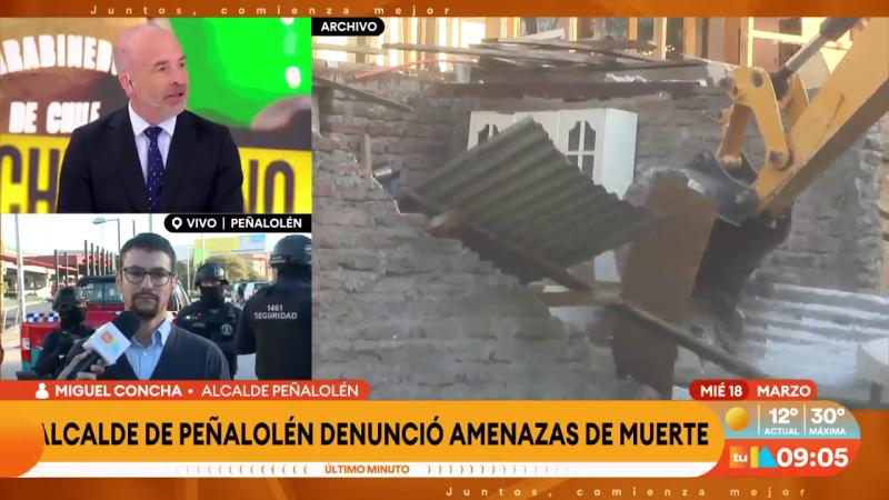 Alcalde de Peñalolén denunció amenazas de muerte | Tu Día