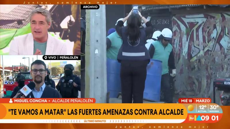 "Te vamos a matar" las fuertes amenazas contra alcalde de Peñalolén | Tu Día