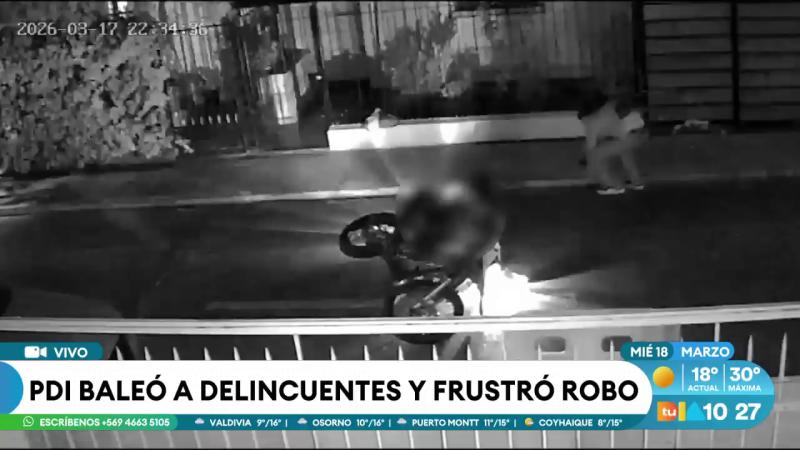 PDI baleó a delincuentes y frustró robo en Estación Central | Tu Día
