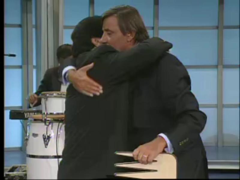 Tommy Rey y Kike Morandé en Viva el Lunes. Créditos: 13Rec.