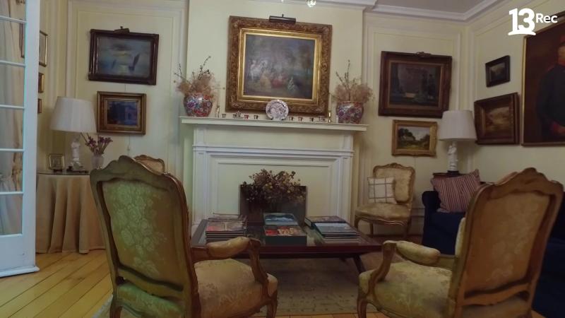 Interior de casona de arquitectura francesa en Providencia. Créditos: 13C.