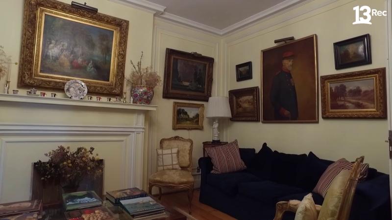Interior de casona de arquitectura francesa en Providencia. Créditos: 13C.
