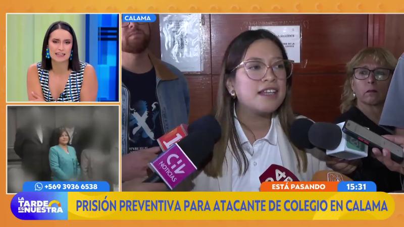 Prisión preventiva para atacante de colegio en Calama | La Tarde es Nuestra