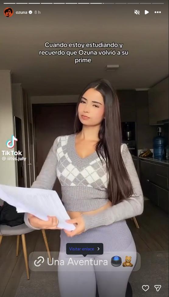 Cantante Ozuna comparte video de July Leguizamón | Instagram