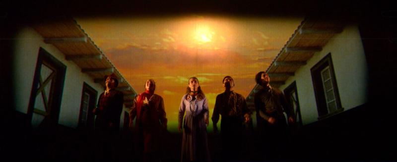 Escena de la obra La contadora de películas.