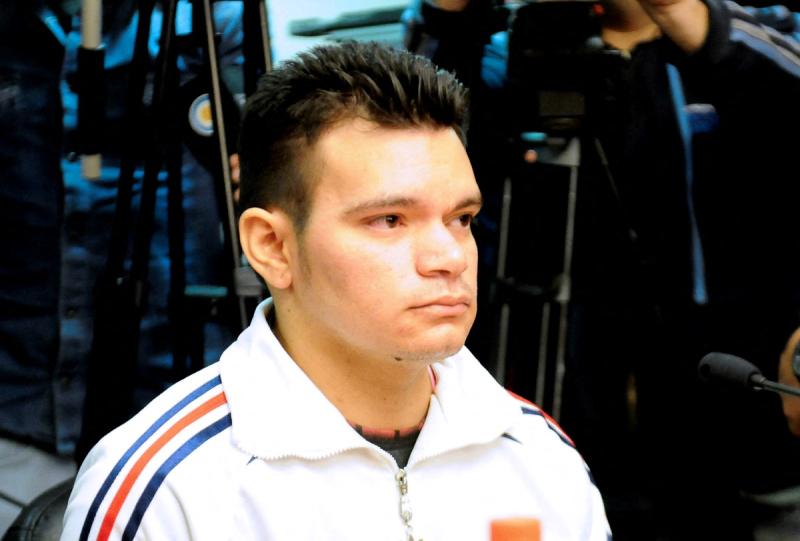 Juicio contra Lucas Azcona por asesinato de Nicole Sessarego en Argentina, noviembre 2016, condenado a cadena perpetua | AFP