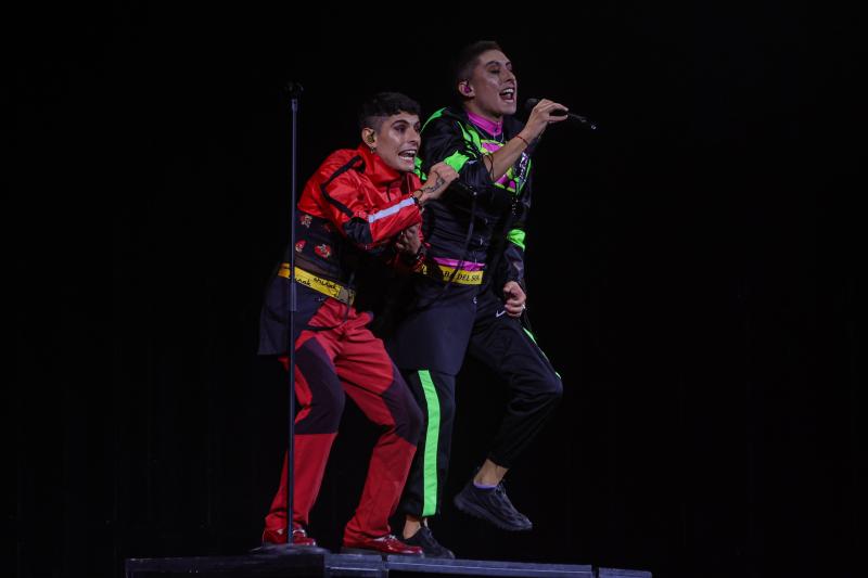 Dúo Metalengua en el Festival de Viña del Mar 2025. Créditos: Agencia UNO.