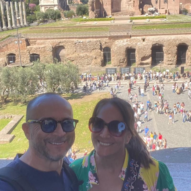 Claudia Pérez y su pareja Carlos Valdivia | Instagram