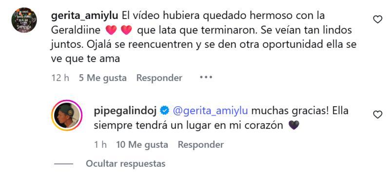 Felipe Galindo se refiere a su quiebre con Geraldine Muñoz | Instagram