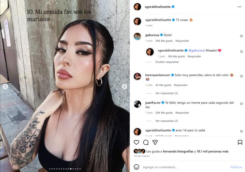 Likes de Gabriel Urzúa en post de Geraldine Muñoz | Instagram
