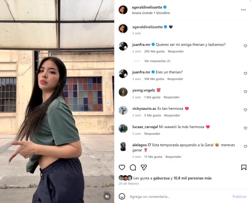 Likes de Gabriel Urzúa en post de Geraldine Muñoz | Instagram