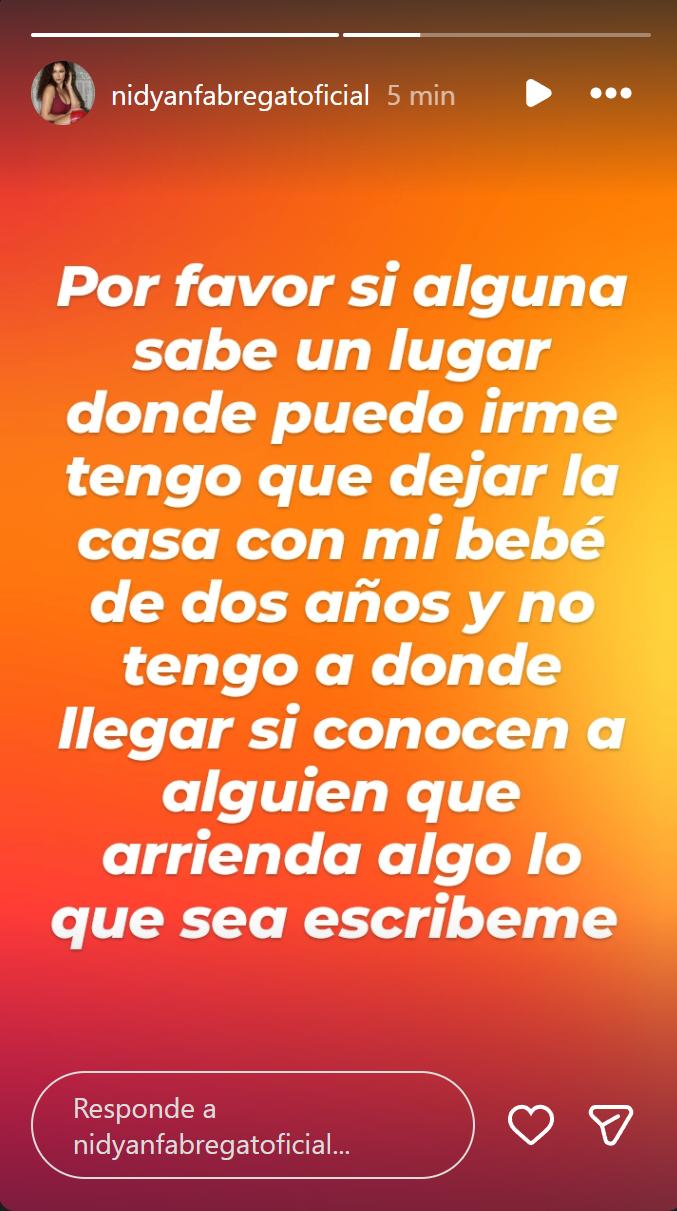 Nidyan Fabregat pide ayuda en sus redes sociales | Instagram