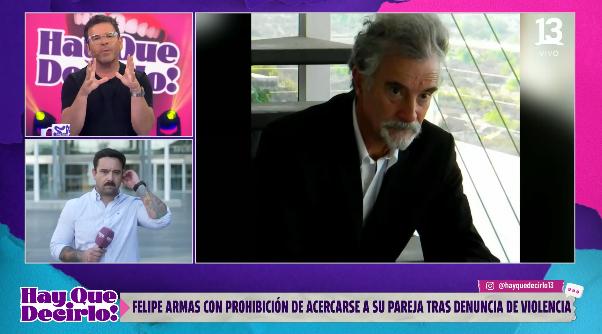 Felipe Armas fue detenido por violencia intrafamiliar.