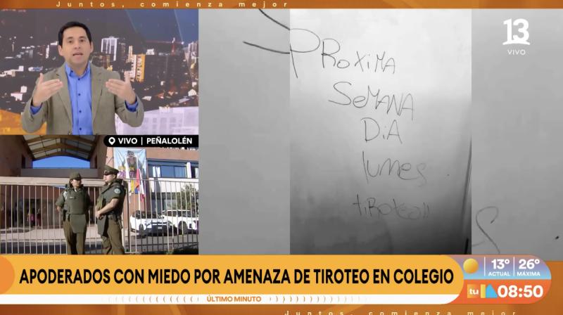Viña del Mar: estudiante amenaza con hacer "una Calama".