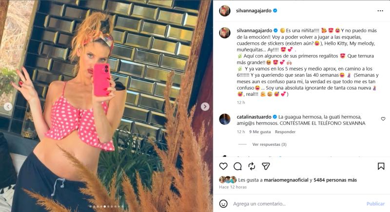 Silvanna Gajardo confirmó que espera una niña junto a su esposo actor - Instagram