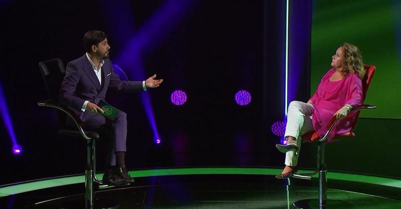 Eli de Caso en El Momento de la Verdad junto a Sergio Lagos | Archivo Canal 13