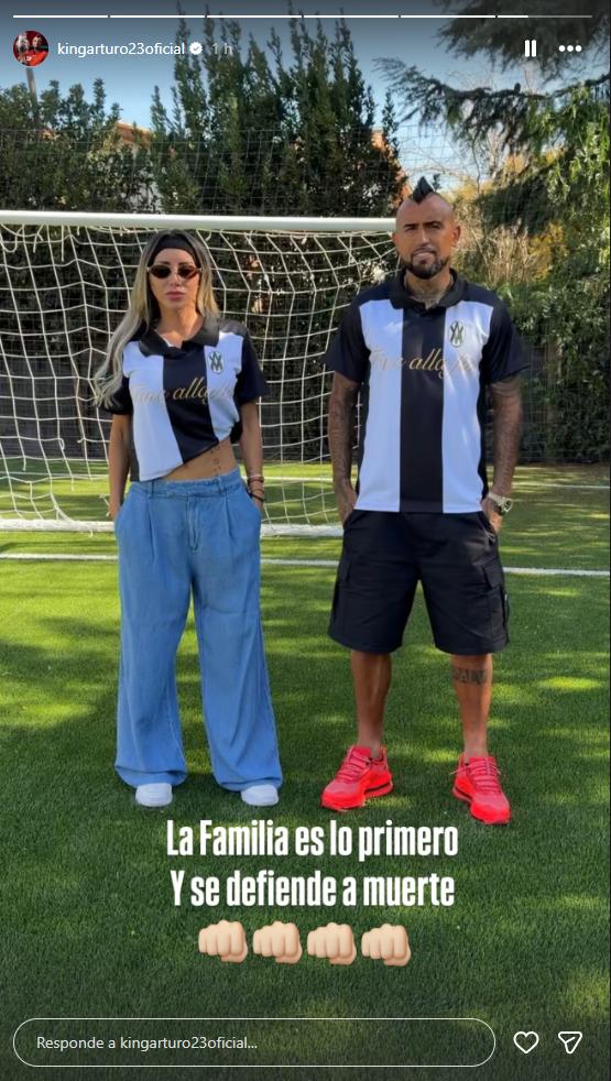 Arturo Vidal entrega público apoyo a su exesposa Marité Matus | Instagram