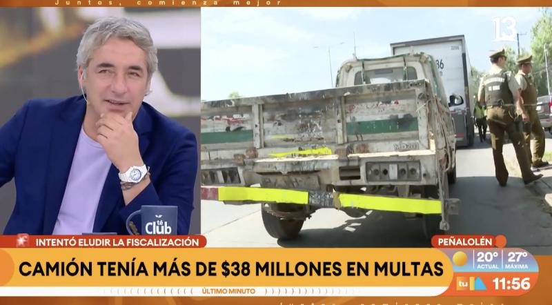 Camión acumulaba más de 520 multas: debía 38 millones.