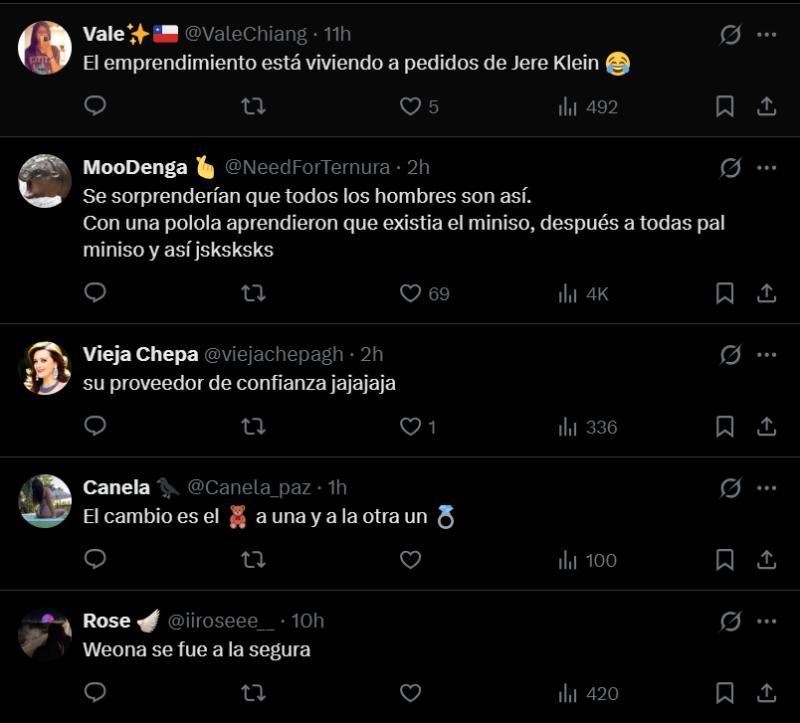 Reacciones al regalo de Jere Klein a su nueva pareja - X