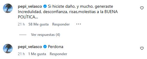 Actriz Pepi Velasco responde a video de Maite Orsini | Instagram