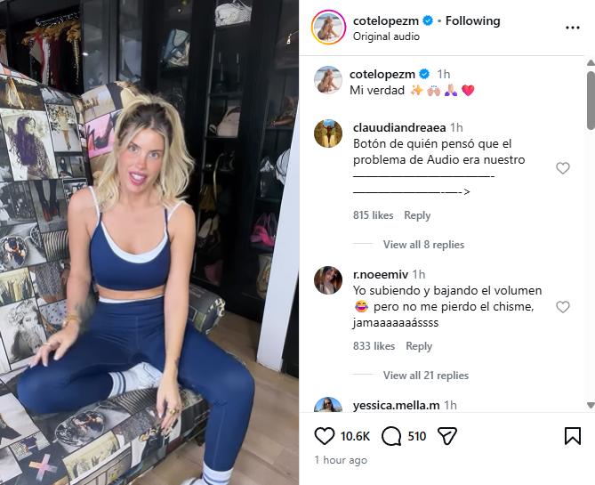 Coté López en Instagram