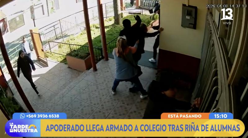 Hualpén: apoderado llega con arma de fuego y golpea a otra apoderada.