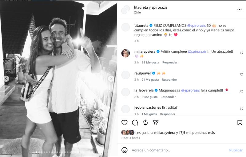 El saludo de Tita Ureta por cumpleaños de Spiro Ramiz - Instagram