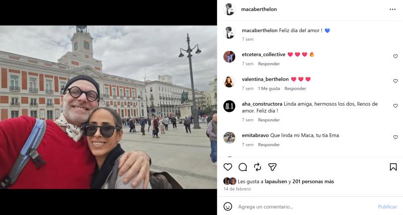 Bastián Bodenhöfer y Macarena Berthelon | Instagram