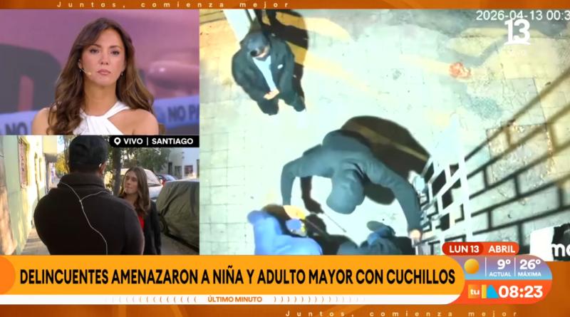 Violento turbazo en Santiago Centro