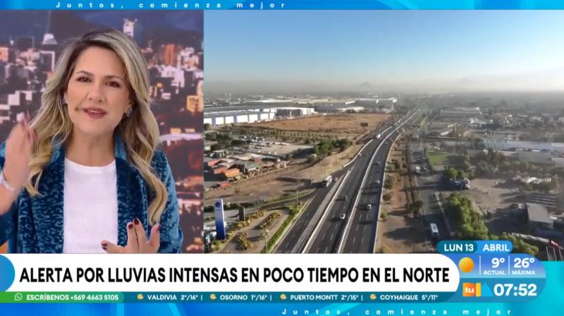Michelle Adam advierte sobre lluvias en el norte