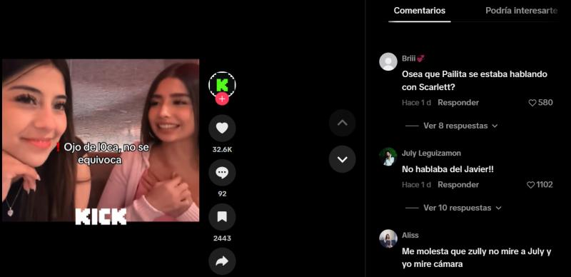 July Leguizamón aclara que no hablaba de Pailita - Tiktok