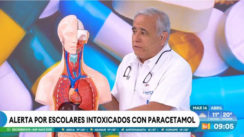 Doctor Ugarte advierte sobre el consumo de paracetamol en exceso
