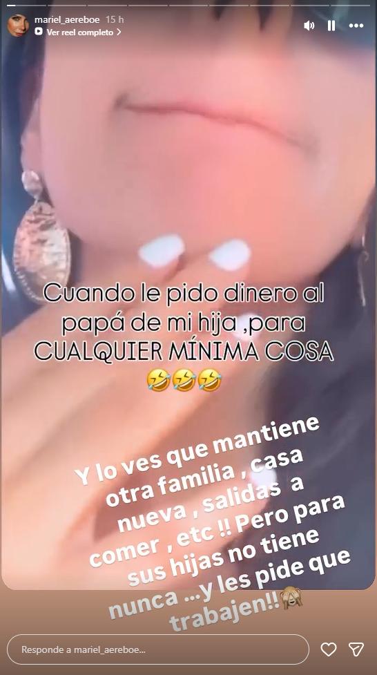 Mariel Aereboe emite declaraciones contra su expareja | Instagram