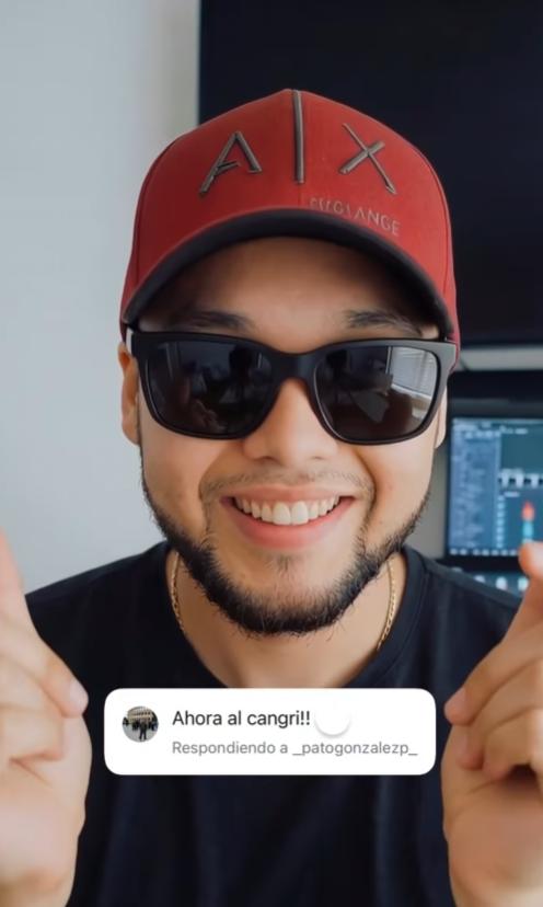 Cristóbal Romero en Instagram | Sebastián Leiva (Cangri) hecho con IA