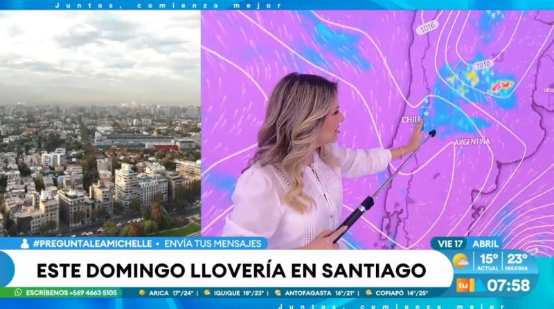 Este domingo volverían las lluvias a la Región Metropolitana