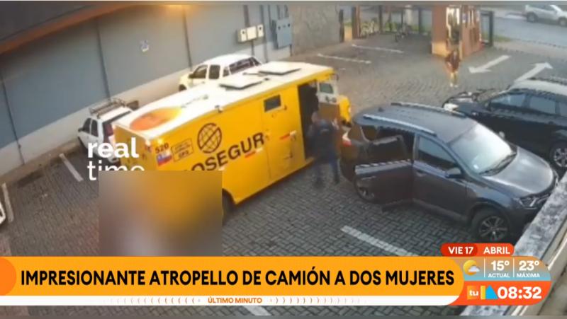 Camión de valores atropella a dos mujeres en Pucón