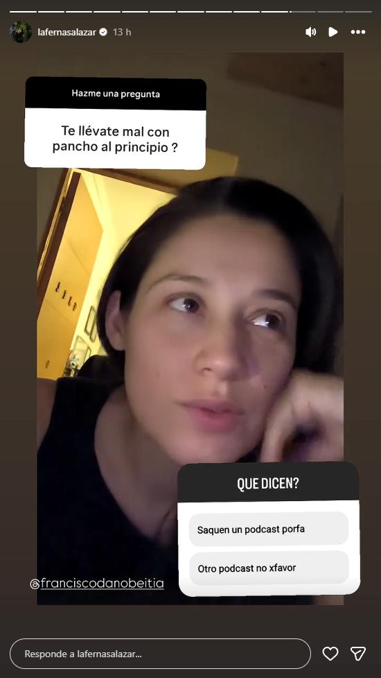 Respuesta de Francisco a video de Fernanda Salazar | Instagram