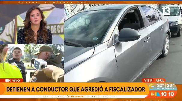 La Pintana: conductor agrede a fiscalizador.