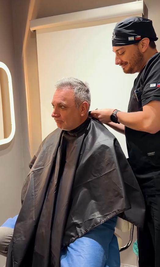 Luis Jara se realiza un injerto capilar | Instagram