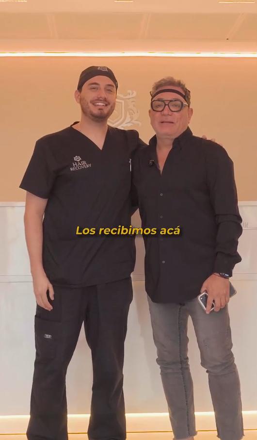 Luis Jara muestra procedimiento de injerto capilar | Instagram