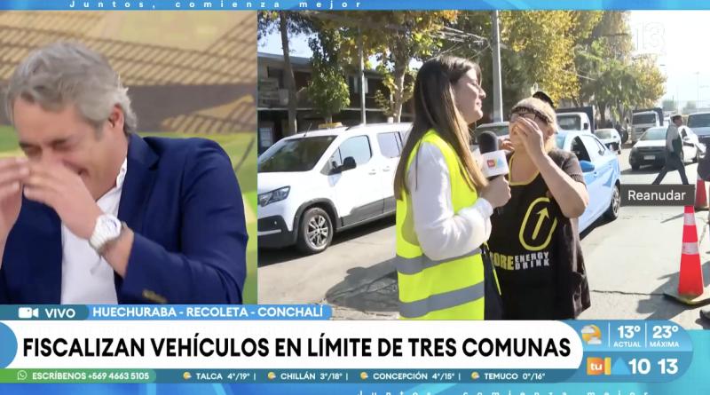 José Luis Repenning estalla en risa tras comentario de televidente.