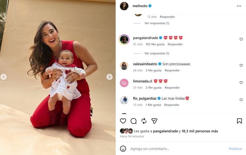 Hija de Meli Noto y Pangal Andrade cumplió 6 meses - Créditos: Instagram
