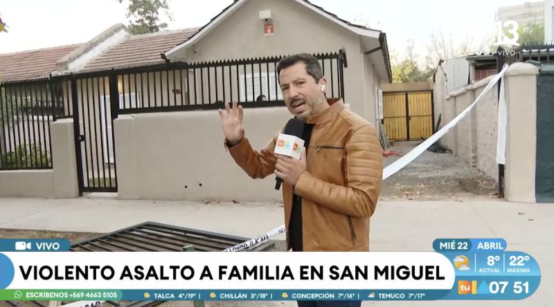 Violento asalto en la comuna de San Miguel.