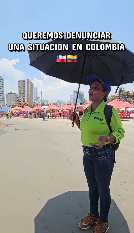 Pareja de chilenos se viraliza en Colombia tras denunciar acoso de vendedores | Instagram