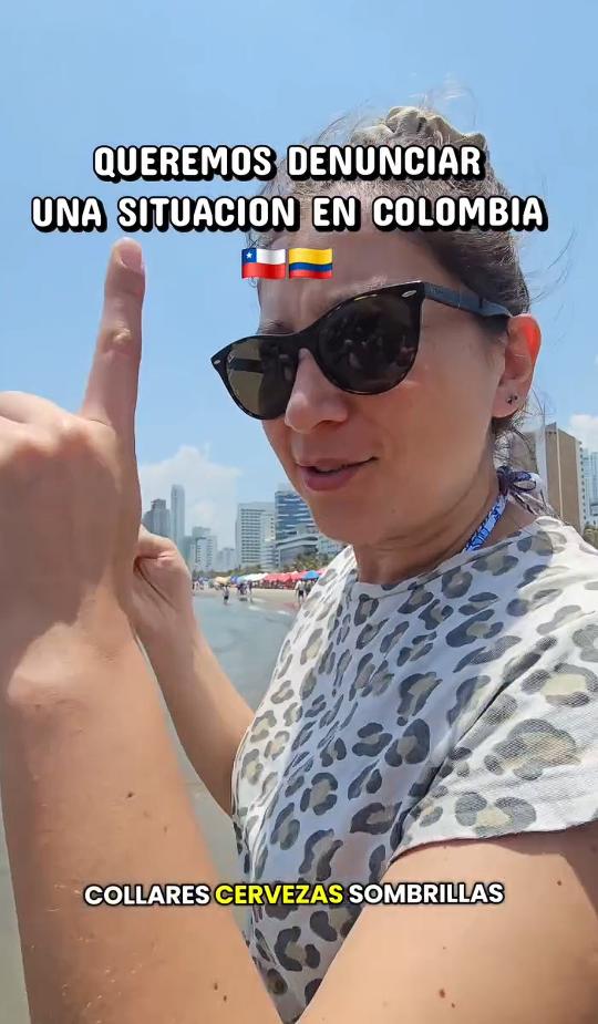 Pareja chilena se viraliza en Colombia tras denunciar acoso de vendedores en playa de Cartagena | Instagram