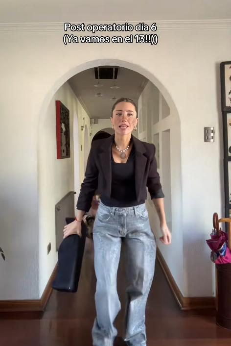 Maite Phillips muestra cómo avanza su aumento mamario y minilipo - Tiktok